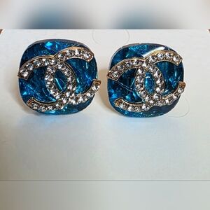 CC Fashion Aquamarine Earrings